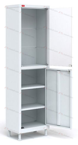 Металлический медицинский шкаф для хранения медикаментов М1 165.57.32 C фото. Фото N2
