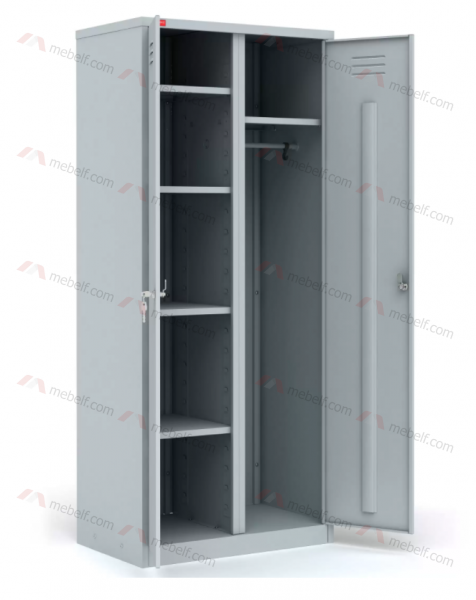 Шкаф металлический для одежды двухсекционный ШРМ-22У/800 фото. Фото N2