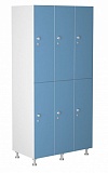 Шкаф для раздевалок WL 32-90 голубой/белый фото