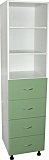 Медицинский шкаф с ящиками (полки из стекла) М202-022 фото